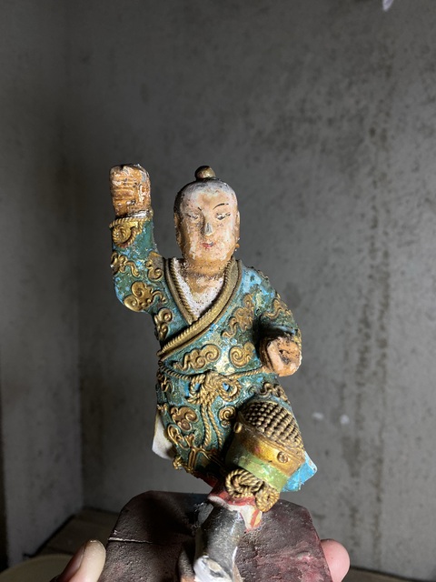 古玩雜項木雕人物拍賣,當前價格128元