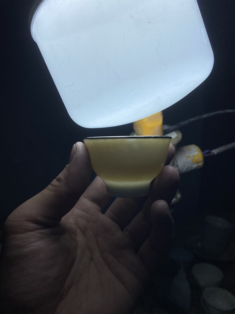 古玩陶瓷明末德化窯白釉杯拍賣,當前價格300元