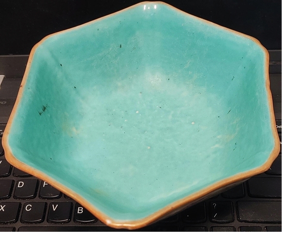 古玩陶瓷清同治粉彩蓮池鴛鴦紋倭角碗拍賣,當前價格6860元