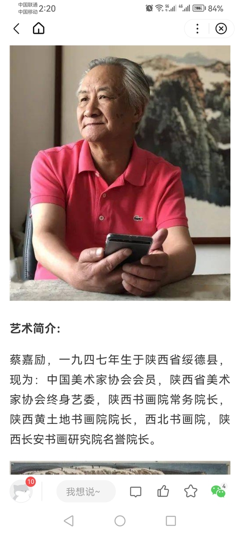 古玩字畫老中美協會員陜西書畫院常務院長蔡嘉勵山水畫拍賣,當前價格2000元