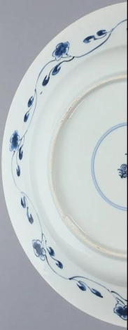 古玩陶瓷康熙(清早)青花折腰大盤拍賣,當前價格5680元