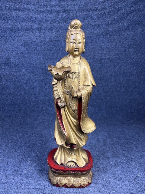 古玩雜項漆金木雕拍賣，當前價格1888元