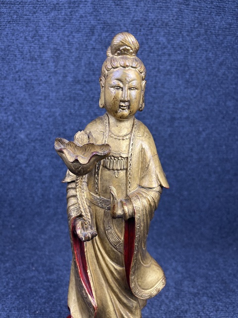 古玩雜項漆金木雕拍賣，當前價格1888元