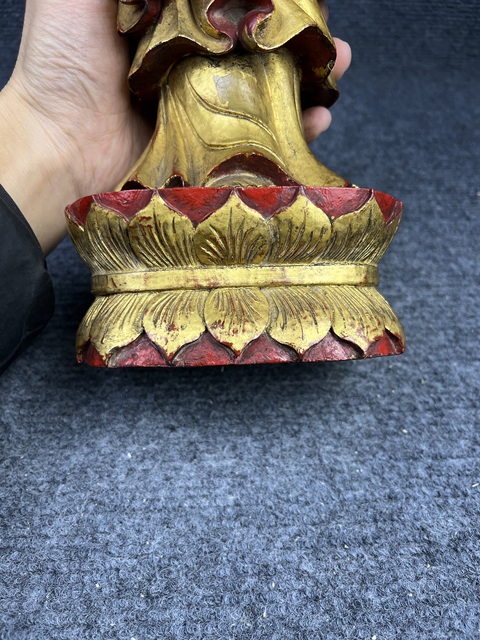 古玩雜項漆金木雕拍賣，當前價格1888元