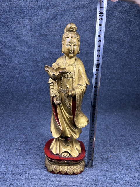 古玩雜項漆金木雕拍賣，當前價格1888元