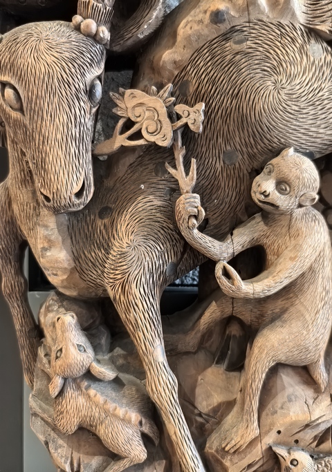 古玩雜項(xiàng)清代喜祿封侯牛腿拍賣，當(dāng)前價(jià)格11888元