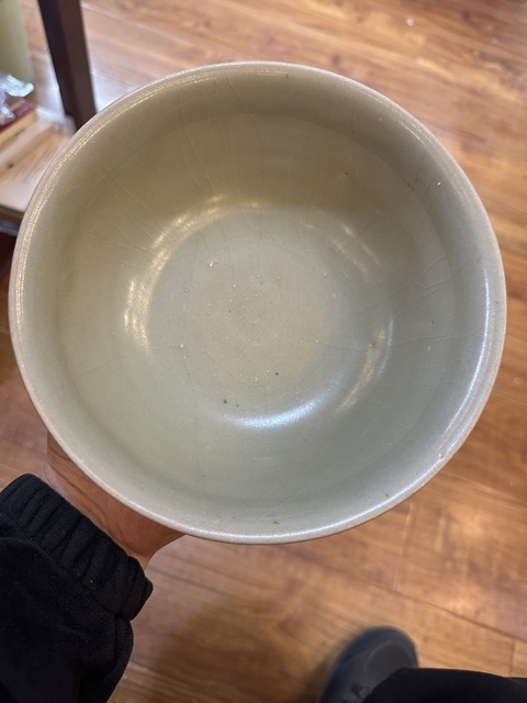 古玩陶瓷龍泉青瓷碗拍賣,當前價格2999元