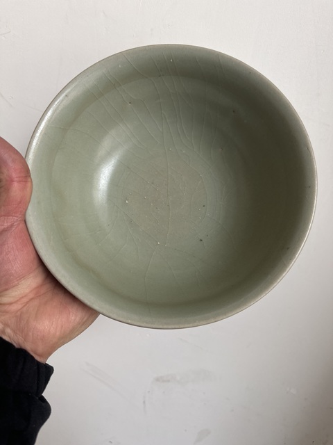 古玩陶瓷龍泉青瓷碗拍賣,當前價格2999元
