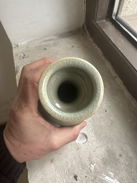 古玩陶瓷龍泉蒜頭瓶拍賣,當前價格15000元