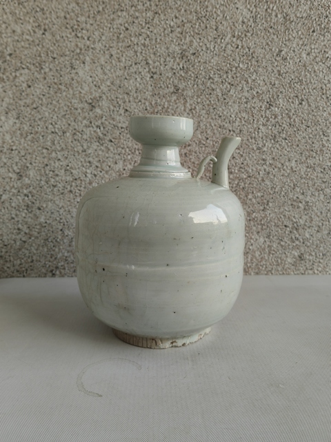 古玩陶瓷青白釉盤口壺拍賣，當前價格850元