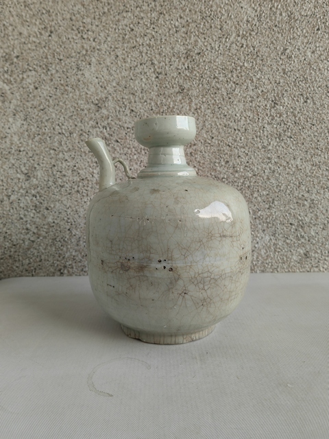 古玩陶瓷青白釉盤口壺拍賣，當前價格850元