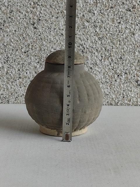 古玩陶瓷黑釉蓋罐拍賣,當前價格850元