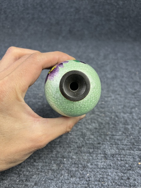古玩雜項七寶燒賞瓶拍賣，當前價格999元