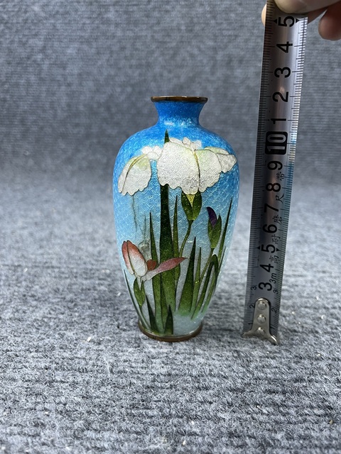 古玩雜項七寶燒花瓶拍賣,當前價格999元