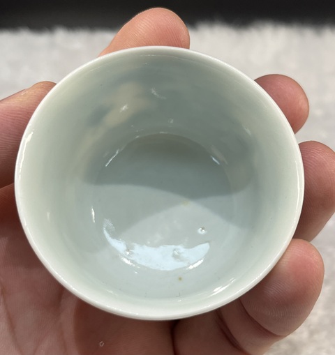 古玩陶瓷青花山水人物杯一對拍賣,當前價格4200元