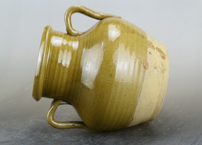 古玩陶瓷精品:明代晚期茶葉末釉雙系瓶拍賣，當前價格1200元