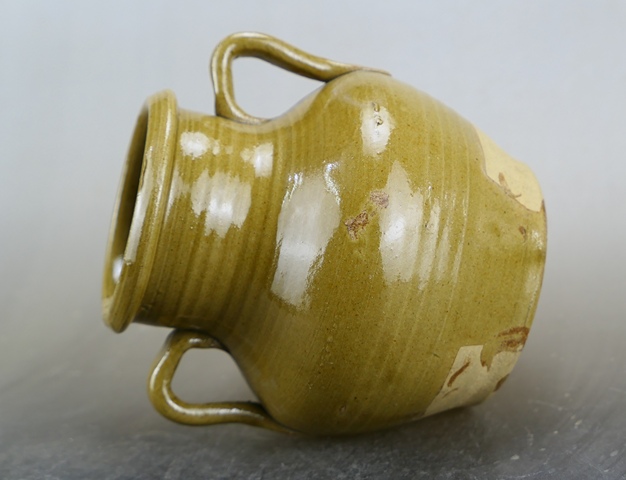 古玩陶瓷精品:明代晚期茶葉末釉雙系瓶拍賣，當前價格1200元