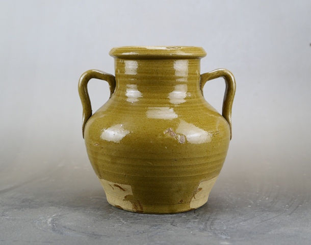 古玩陶瓷精品:明代晚期茶葉末釉雙系瓶拍賣，當前價格1200元