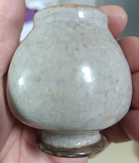 古玩陶瓷精美清代早期哥窯石榴尊拍賣，當前價格480元
