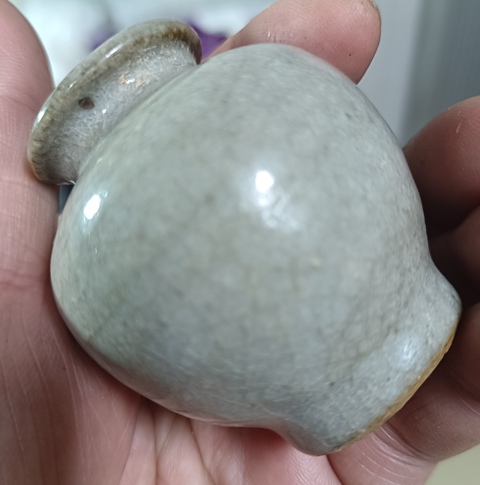 古玩陶瓷精美清代早期哥窯石榴尊拍賣，當前價格480元