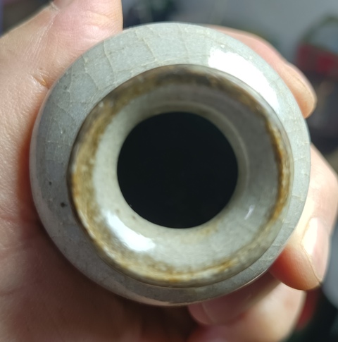 古玩陶瓷精美清代早期哥窯石榴尊拍賣，當前價格480元