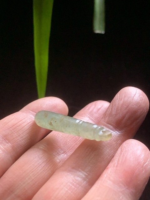 古玩玉器清代翡翠雕“墜飾”拍賣,當前價格1800元