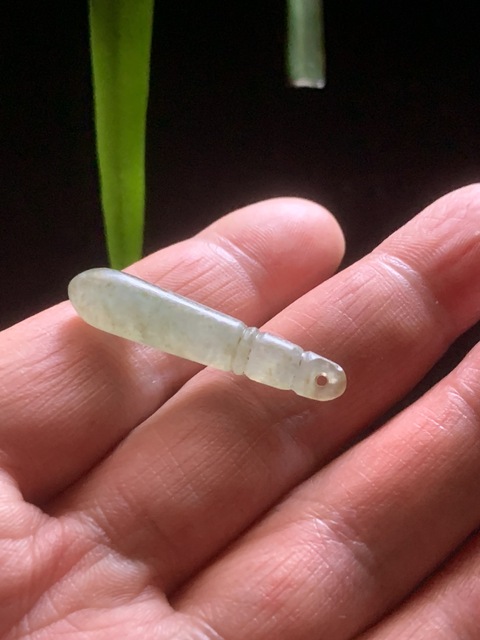 古玩玉器清代翡翠雕“墜飾”拍賣,當前價格1800元