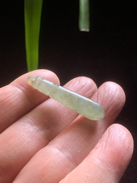 古玩玉器清代翡翠雕“墜飾”拍賣,當前價格1800元