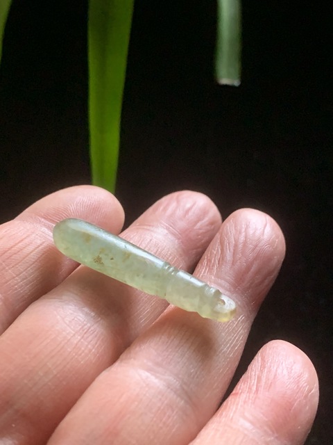 古玩玉器清代翡翠雕“墜飾”拍賣,當前價格1800元