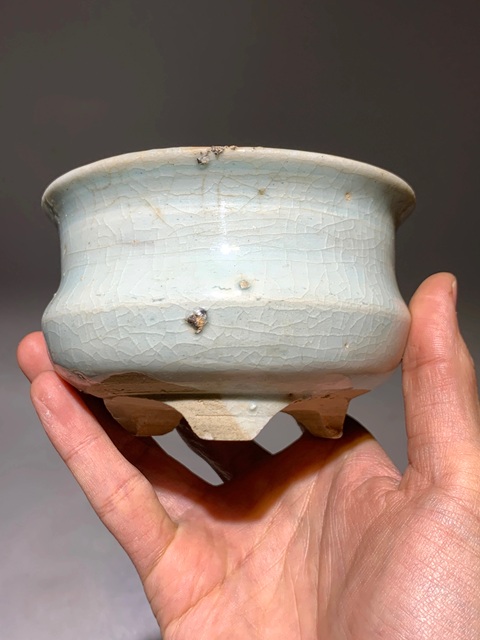 古玩陶瓷元末明初· 影青釉香爐真品鑒賞圖
