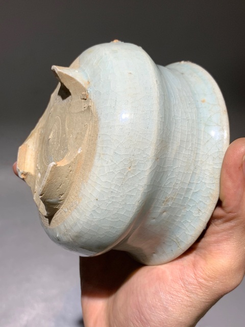 古玩陶瓷元末明初· 影青釉香爐真品鑒賞圖