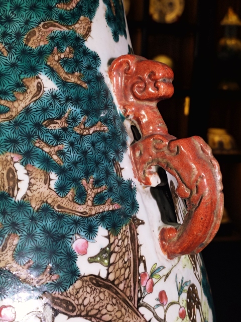 古玩陶瓷【國慶放漏標價即放漏價】清光緒粉彩百鹿尊這件在拍行幫人放漏拍賣，當前價格198000元