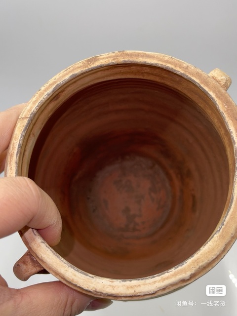 古玩陶瓷邛窯白地黑花雙系罐拍賣，當(dāng)前價(jià)格850元