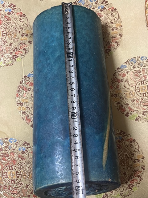古玩陶瓷孔雀藍釉琉璃瓦拍賣,當前價格5000元