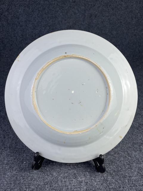古玩陶瓷乾隆青花洞石花卉紋盤拍賣,當前價格900元