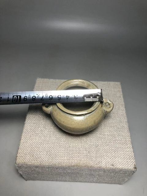 古玩陶瓷唐，越窯青釉雙系罐拍賣，當前價格1200元