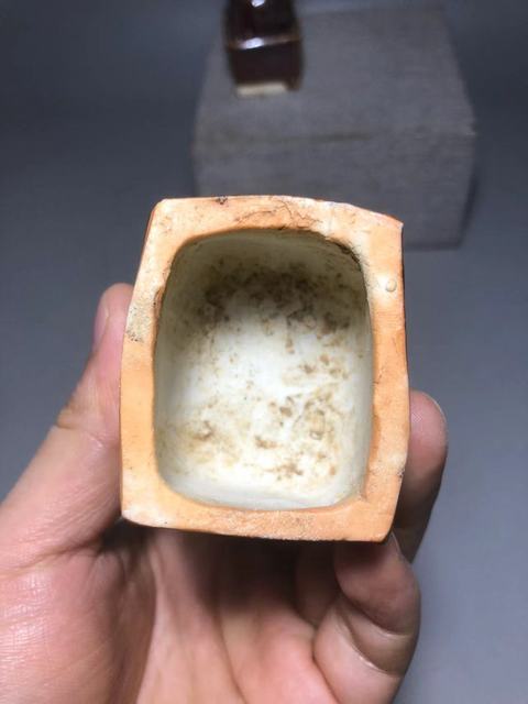 古玩陶瓷明,紫金釉獅子香插一對(duì)拍賣,當(dāng)前價(jià)格1200元
