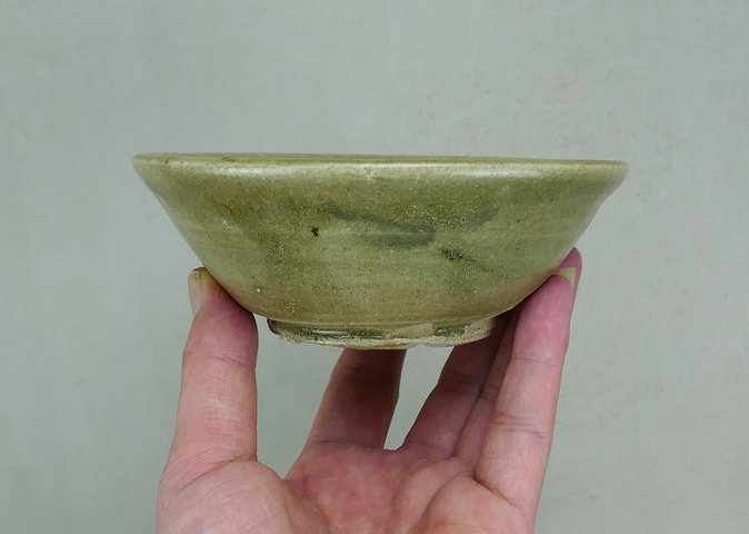 古玩陶瓷稀少:元青花花卉紋茶碗拍賣,當前價格2800元