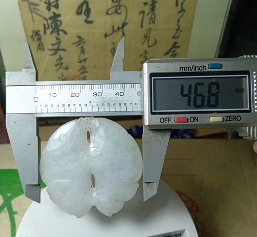 古玩玉器民國.翡翠雕雙魚佩拍賣,當前價格3800元