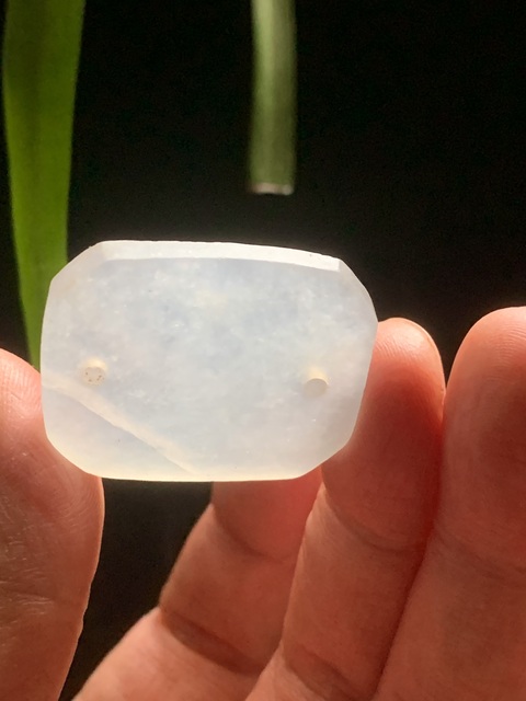 古玩玉器（一口價到底）清代天然翡翠雕“素紋帽正”拍賣，當(dāng)前價格5000元