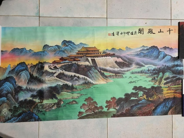 古玩字畫(huà)王墨生山水拍賣，當(dāng)前價(jià)格500元