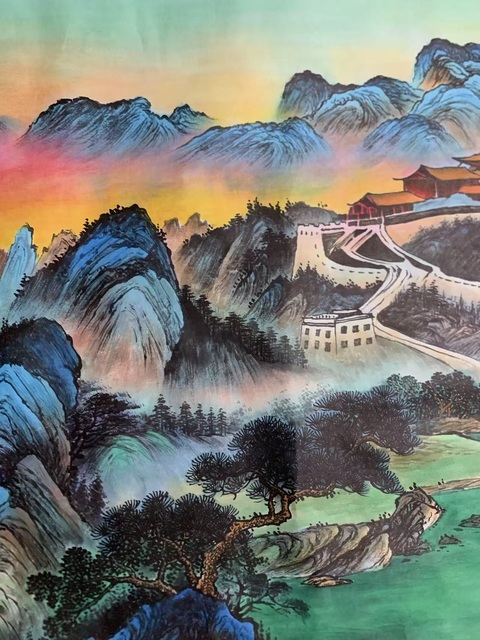 古玩字畫(huà)王墨生山水拍賣，當(dāng)前價(jià)格500元