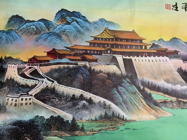 古玩字畫(huà)王墨生山水拍賣，當(dāng)前價(jià)格500元