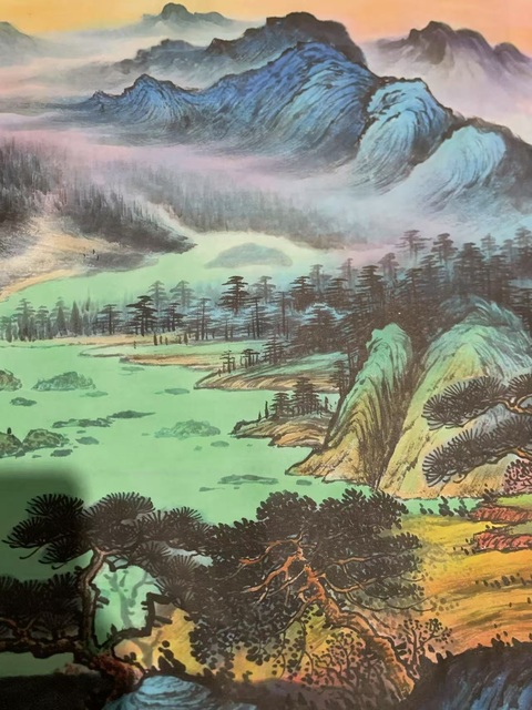 古玩字畫(huà)王墨生山水拍賣，當(dāng)前價(jià)格500元
