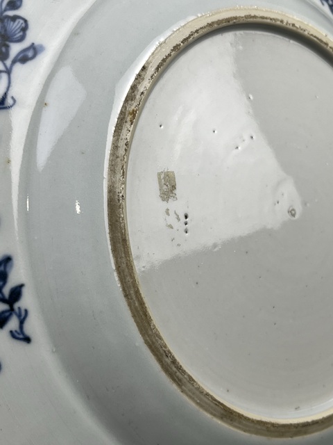古玩陶瓷青花洞石牡丹花卉紋盤拍賣，當(dāng)前價格1680元