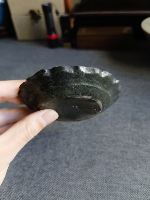 古玩陶瓷【少見精品】宋元磁灶窯綠釉印花菱口洗拍賣,當前價格0元