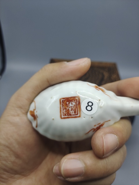 古玩陶瓷清同治?細(xì)路粉彩一品富貴瓜棱湯勺拍賣(mài),當(dāng)前價(jià)格680元