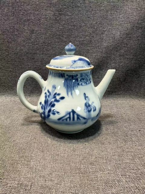 古玩陶瓷康熙青花(西廂記)茶壺拍賣,當前價格11888元