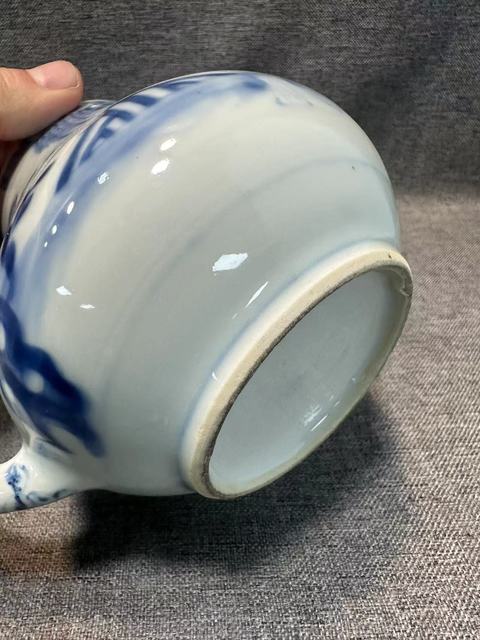 古玩陶瓷康熙青花(西廂記)茶壺拍賣,當前價格11888元