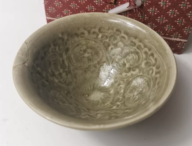 耀州窯團(tuán)菊盞拍賣，當(dāng)前價格10000元